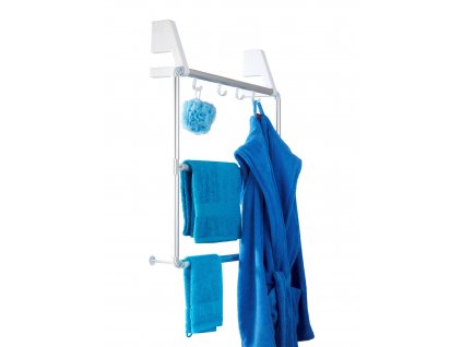 COMPACT - Věšák na ručníky k zavěšení na dveře a sprchové kouty, bílý, z3303100, 4008838981139, 64