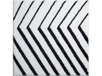 Čtvercová předložka bílá, Polyakryl SuperSoft, STRIPE