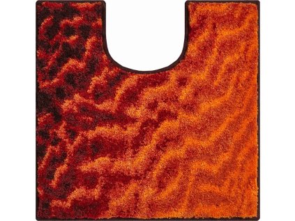WC předložka s výřezem oranžová, Polyakryl SuperSoft, SAND