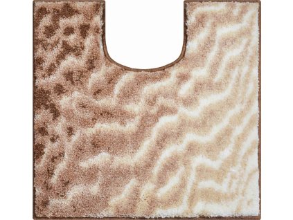 WC předložka s výřezem hnědá, Polyakryl SuperSoft, SAND