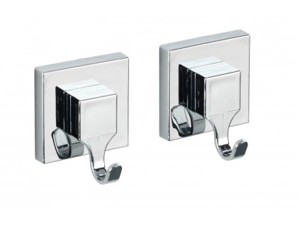 BEZ VRTÁNÍ VacuumLoc QUADRO - Háček 2 ks, chromový