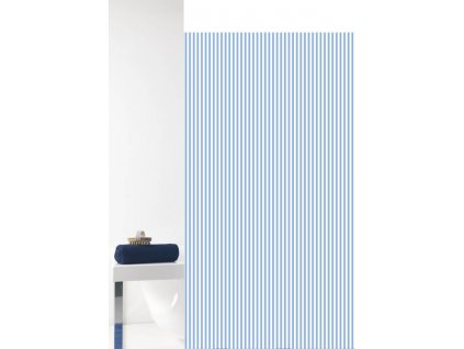 VERTICAL - Sprchový závěs 180x200 cm, Bílá modrá