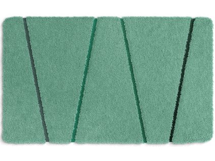VEDIA - Koupelnová předložka zelená (Rozměr 60x100 cm)