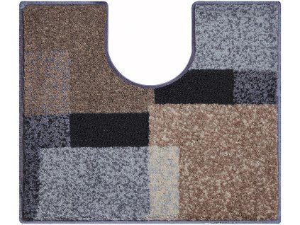 ATALA - Koupelnová předložka taupe (Rozměr 50x60 cm s výřezem pro WC)