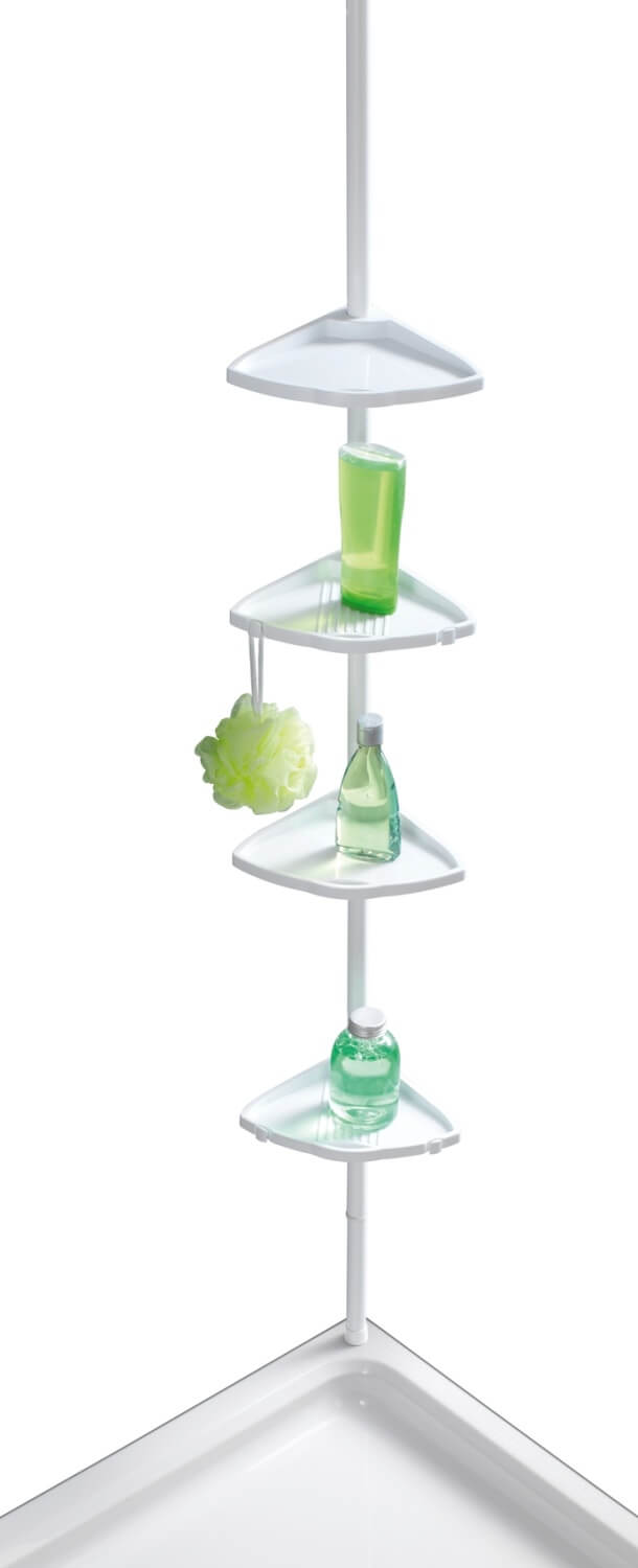 WENKO Teleskopický sprchový kout COMPACT bílý 19,5x78-275x26 cm Wenko
