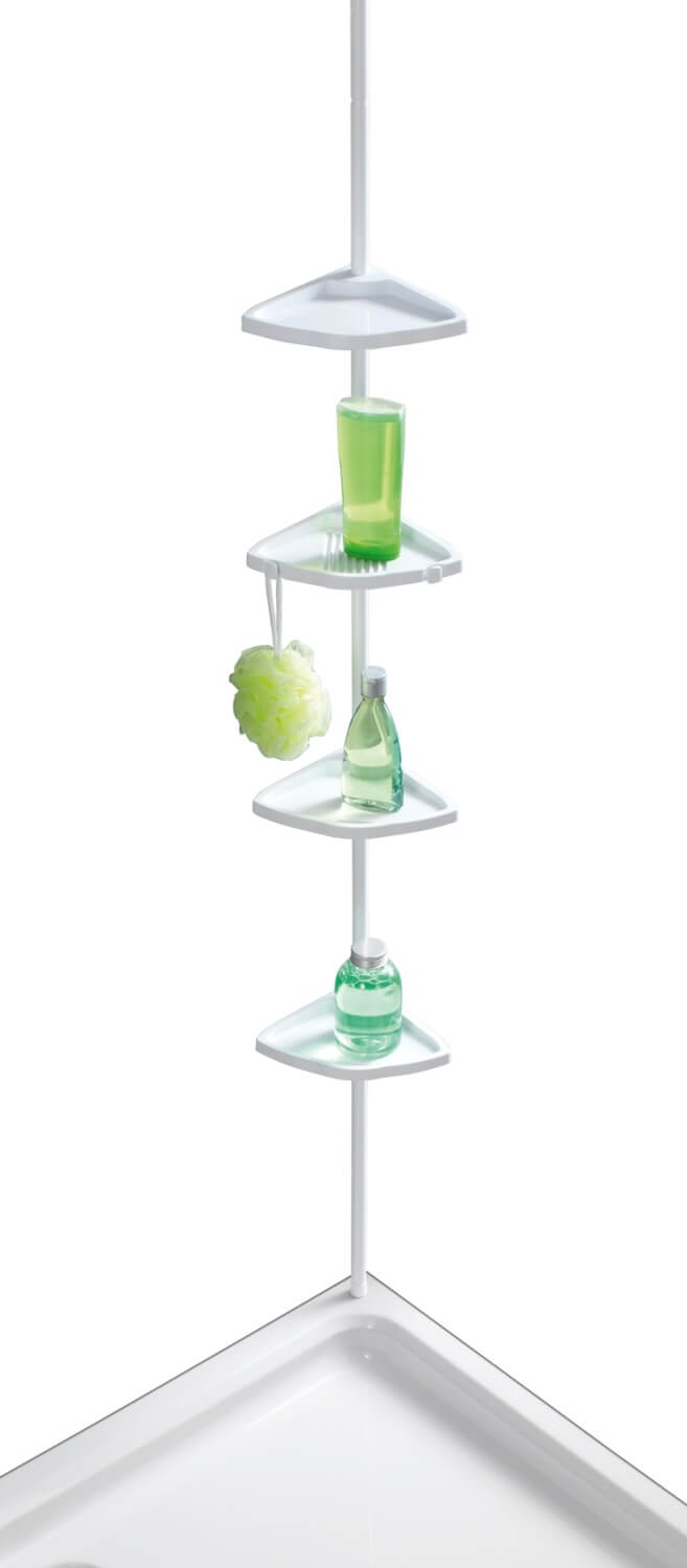 WENKO Teleskopický sprchový kout EASY bílý 19,5x78-265x26 cm Wenko