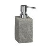 GRANITE - Dávkovač mýdla 6,5x16x8,8 cm, šedý