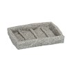GRANITE - Miska na mýdlo 9,1x2,2x13,5 cm, šedá