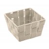 ADRIA - Úložný box čtvercový 14x9x14 cm, béžový