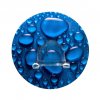 BEZ VRTÁNÍ StaticLoc DUO AQUA - nástěnný háček 8,5x3 cm, modrý