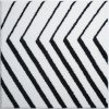 Čtvercová předložka bílá, Polyakryl SuperSoft, STRIPE