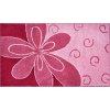 Koupelnová předložka růžová, Polyakryl SuperSoft, FLOWER