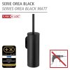 BEZ VRTÁNÍ TurboLoc OREA BLACK - WC štětka, černá 4008838298039 Z24289100