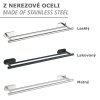 BEZ VRTÁNÍ TurboLoc OREA BLACK - Věšák na ručník, černý 4008838314036 Z24513100