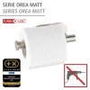 BEZ VRTÁNÍ TurboLoc OREA MATT - Držák WC papíru, matný 4008838258125 Z24166100