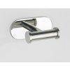 BEZ VRTÁNÍ TurboLoc OREA SHINE - Nástěnný háček dvojitý, kovově lesklý 4008838288634 Z24279100