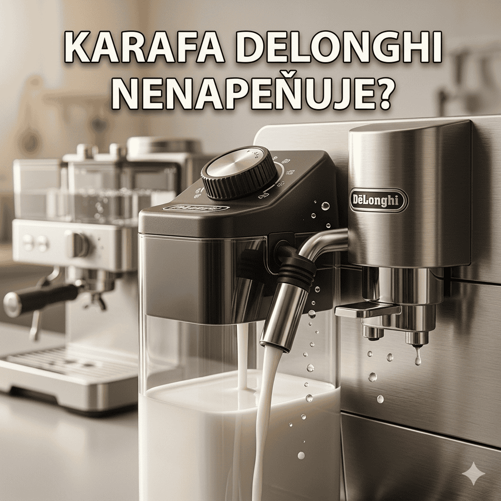 Prečo kávovar DeLonghi nenapeňuje mlieko? (5 najčastejších príčin)