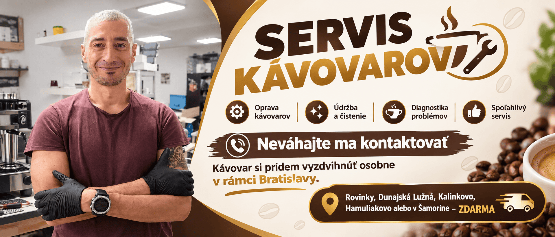 Servis kávovarov BA - Všehochuť.sk -  Pondelok - Piatok od 9:00 do 16:00  📞 Mobil - Whatsapp +421 948 383 394 DeLonghi / Jura / Saeco / Philips / Melitta / Nivona / Siemens / Miele