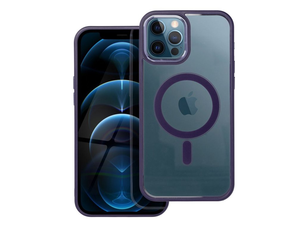 FuteraCOLOREDGEMAGCOVERkompatybilnyzMagSafedoIPHONE12ProMaxfioletowy1