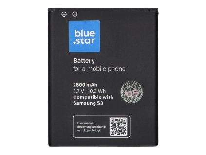 466059 3 baterie 2800mah blue star premium samsung galaxy s3 i9300 li ion bsp eb l1g6llu nahrada