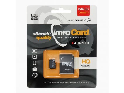 470634 1 imro microsdxc 64gb class 10 s adapterem na sd