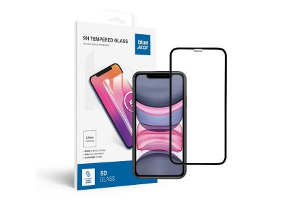 SzkohartowanedoiPhoneXR-11fullglueBlueStar5Dczarne1