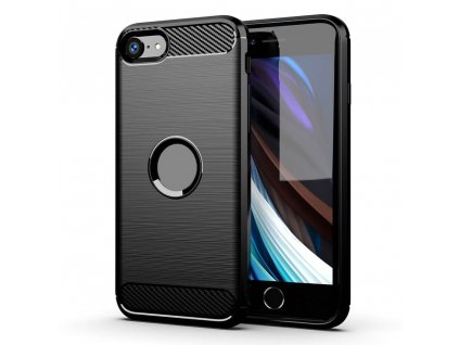 70473 2 pouzdro forcell carbon back cover pro apple iphone 7 8 cerne