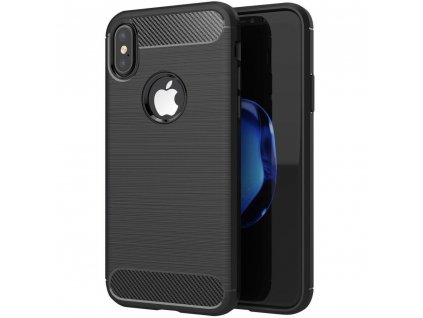 475758 3 pouzdro forcell carbon back cover pro apple iphone x cerne