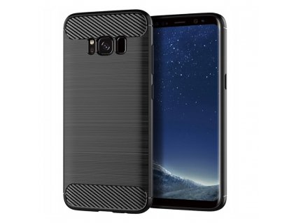 70467 pouzdro forcell carbon back cover pro samsung g955 galaxy s8 plus cerne