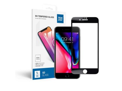 SzkohartowanedoiPhone7-8PLUSfullglueBlueStar5Dczarne1