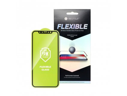 593549 tvrzene sklo flexible nano glass 5d full glue apple iphone 12 5 4 cerne