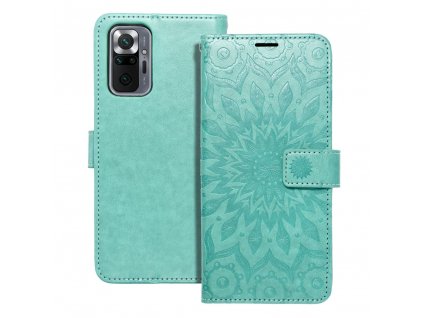 604270 11 pouzdro forcell mezzo book xiaomi redmi note 10 pro mandala zelene