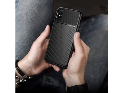 186234 3 pouzdro forcell thunder pro apple iphone x cerne