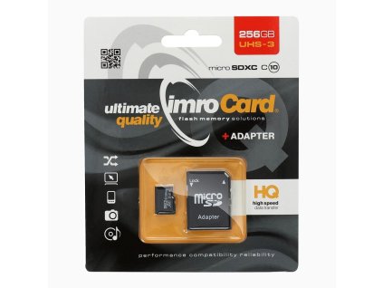 IMROkartapamicimicroSD256GB100MB-sclass10UHS3zadapteremSD1
