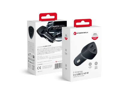 adowarkasamochodowaForcellF-EnergyCarbon2xUSBCQC30PD3A40WCC50-2Cczarna1