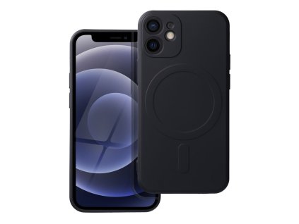 FuteraSILICONEMAGCOVERkompatybilnyzMagSafedoIPHONE12Miniczarny1