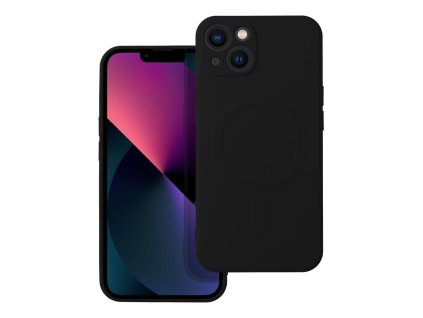 FuteraSILICONEMAGCOVERkompatybilnyzMagSafedoIPHONE13czarny1