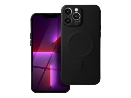 FuteraSILICONEMAGCOVERkompatybilnyzMagSafedoIPHONE13ProMaxczarny1