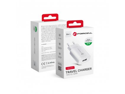 627720 sitova nabijecka forcell s konektorem usb 2 4a s funkci quick charge 3 0