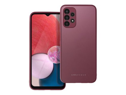 648987 pouzdro roar matte glass case samsung galaxy a13 4g bordo