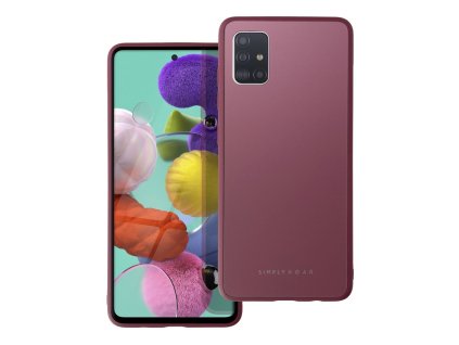 649023 pouzdro roar matte glass case samsung galaxy a51 bordo