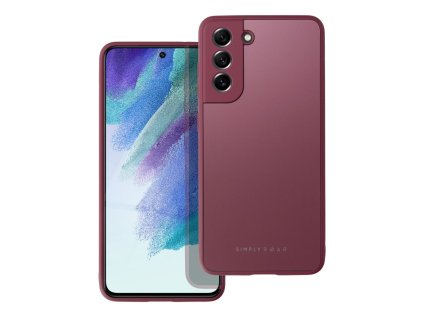 649071 pouzdro roar matte glass case samsung galaxy s21 fe 5g bordo