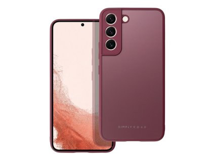 649074 1 pouzdro roar matte glass case samsung galaxy s22 bordo