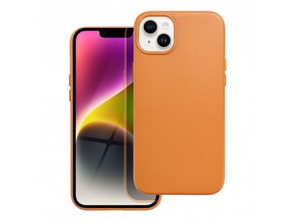 654570 12 pouzdro leather mag cover apple iphone 14 plus oranzove