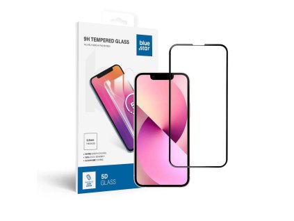 SzkohartowanedoiPhone13MINIfullglueBlueStar5Dczarne1