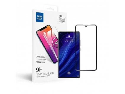 625878 5 tvrzene sklo blue star 5d huawei p30 full glue case friendly cerne