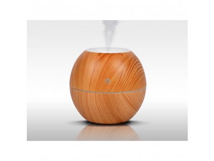 Zvlhčovač vzduchu Aroma difuzér 130ml - světlé dřevo