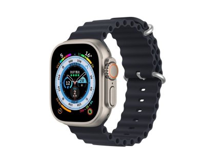DUXDUCISpasekOCEANWAVEsilikonowydoAppleWatch38-40-41mmgrafitowy1