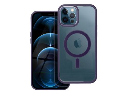 FuteraCOLOREDGEMAGCOVERkompatybilnyzMagSafedoIPHONE12ProMaxfioletowy1