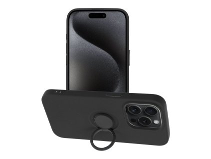 FuteradoiPhone15PROSiliconeRingczarny1